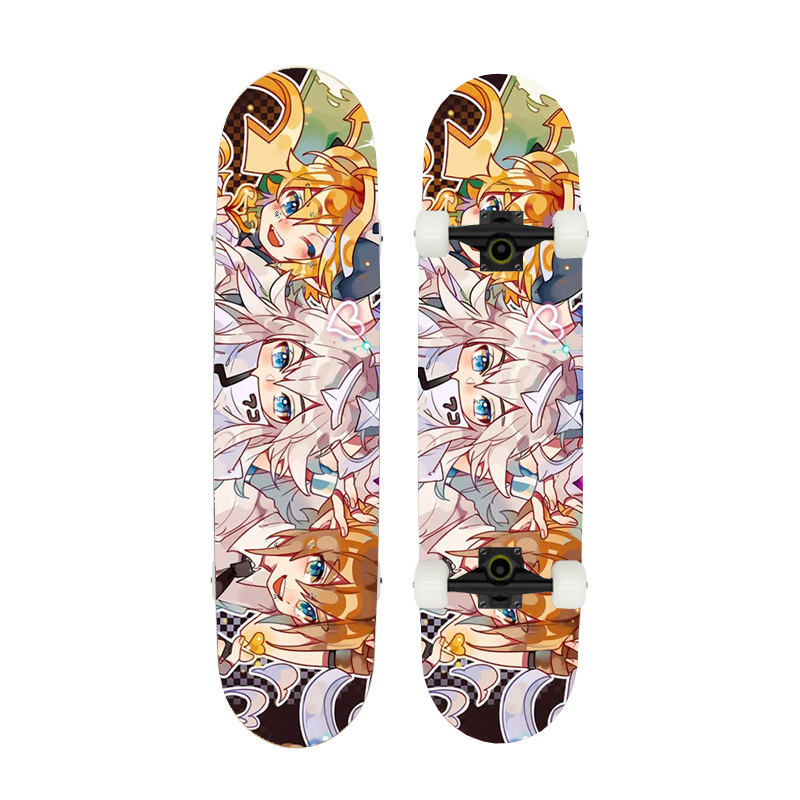 Double-sided 3 skateboard